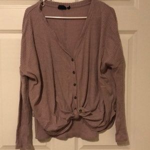 Lilac button up thermal - S
